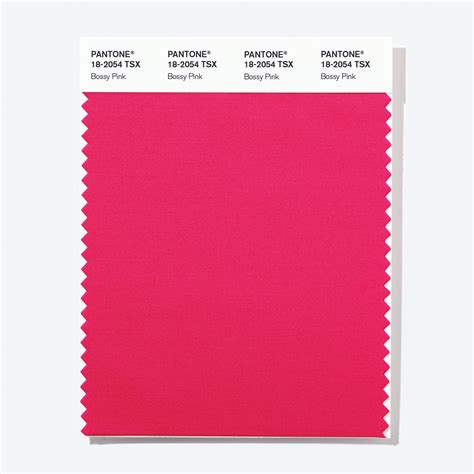 Pantone Polyester Swatch Card 18 2054 Tsx Bossy Pink Columbia Omni Studio