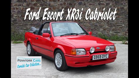 Ford Escort XR I Cabriolet History Review And Restoration YouTube