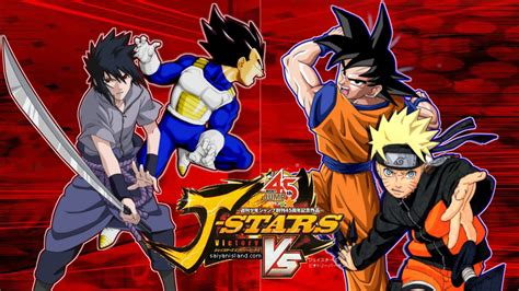 J Stars Sasuke And Vegeta Vs Goku And Naruto By