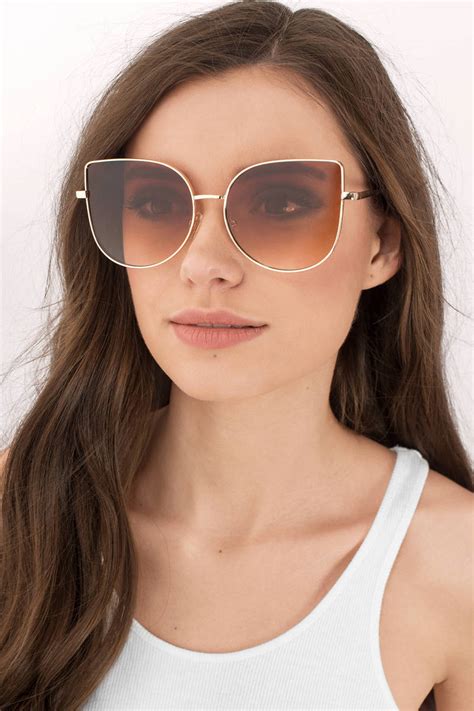 I Just Want You Pink Oversized Cat Eye Sunglasses C 19 Tobi Ca