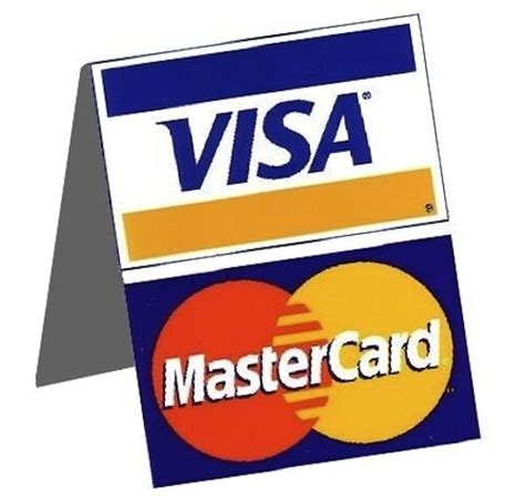 Ebay credit card sign in. Visa MasterCard Credit Card Cash Register Counter Display Table Tent Sign Decal | eBay