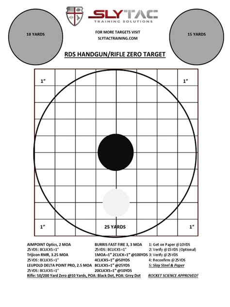 Rds Handgun Zero Target