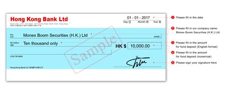 Bank Cheque Sample Image