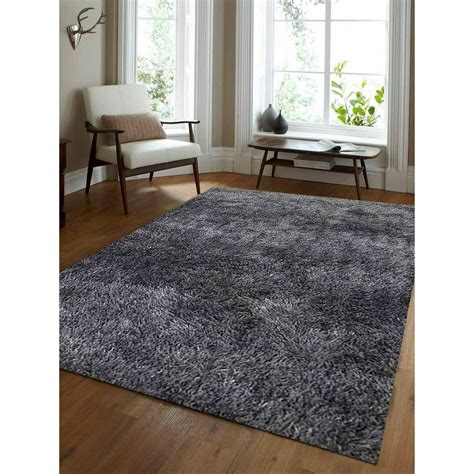 Rugsotic Carpets Hand Tufted Polyester Solid Area Rug K00111 Colorgray