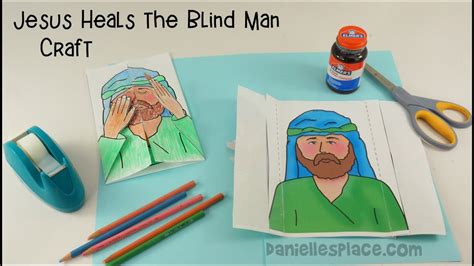 Jesus Heals The Blind Man Craft Youtube