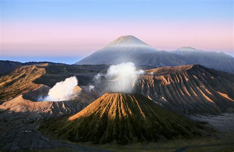 Sunrise On Bromo Aerial Photo Sunrise Scenery