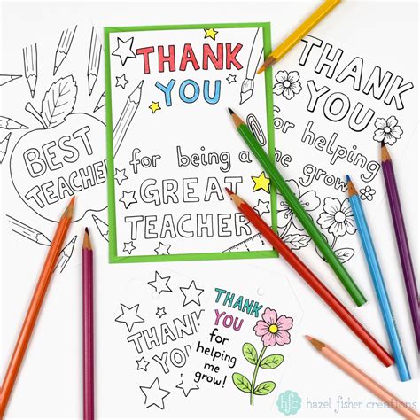 Hazel Fisher Creations Gift Ideas For Teachers And Printable Thank You
