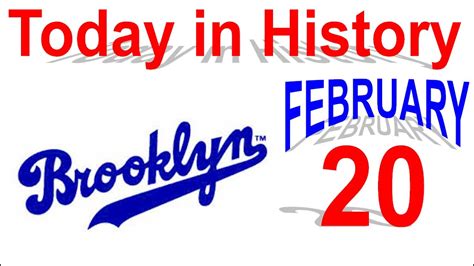Today In History February 20 Youtube