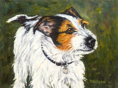Daily Painting Projects Jack Russell Oil Painting Pet Art Commission