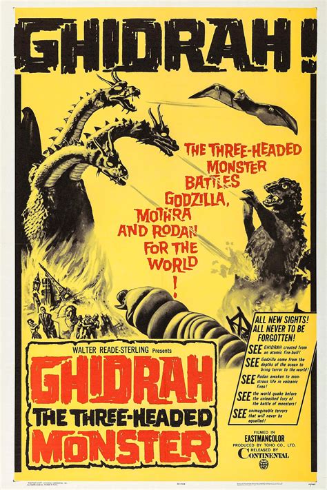 Ghidorah The Three Headed Monster 1964 Posters — The Movie