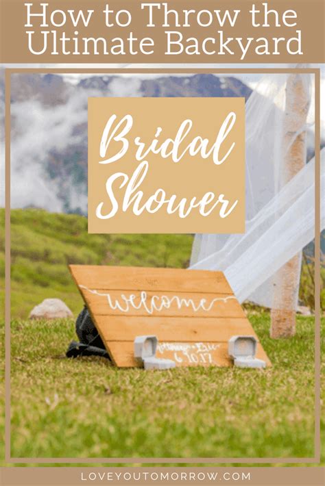 the ultimate guide to how to throw the ultimate backyard bridal shower