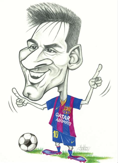 Caricaturas De Messi Famosos Divertidos Caricaturas De Famosos