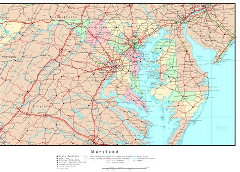 Maryland Map Printable