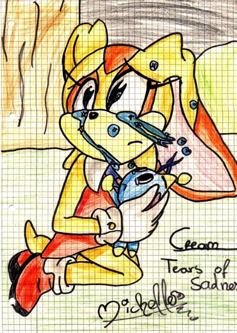 For the second time today, i am crying over spilled water. Cream the Rabbit - Sadness by MarioLuvPeach on DeviantArt