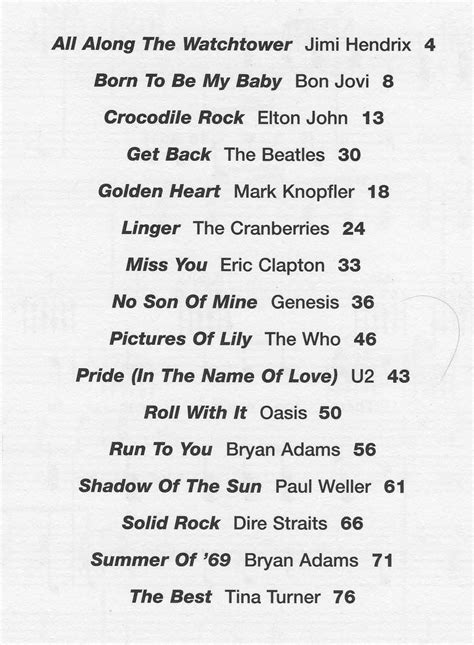 Although it's hard to pick the best piano song of his, tiny dancer is definitely one of the best. The Very Best Rock Songs Of All Time (Piano songbook pdf ...