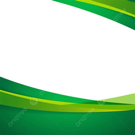 Green Wavy Shapes On Transparent Background Curved Background