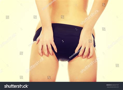 Woman Touching Her Buttocks Stock Photo Shutterstock