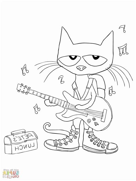 Cute Cat Coloring Pages Pete The Ct Coloring Pages Ideas