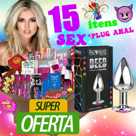 Kit Sex Shop 15 Produtos Eróticos Com Plug Anal Shopee Brasil Free