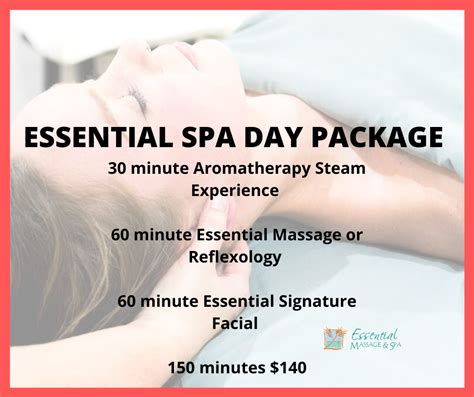 Essential Spa Day Package Spa Day Packages Spa Massage Spa