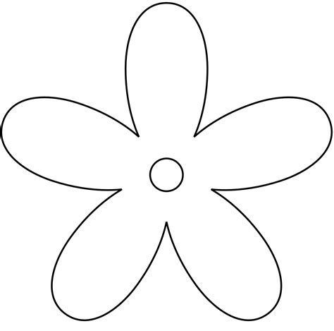 Black And White Flower Clip Art Drawing Free Image Download