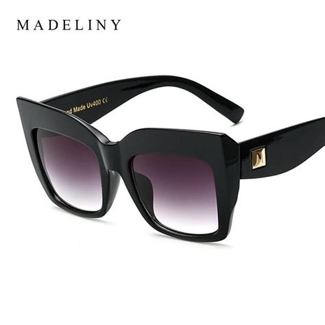 buy now madeliny new fashion women sunglasses brand designer large frame vintage sun glasses