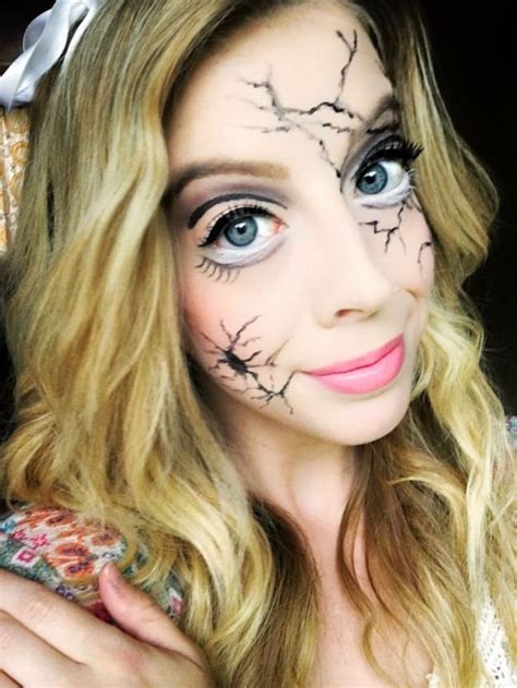 Cracked Porcelain Doll Makeup These 5 Pretty Easy Halloween Makeup