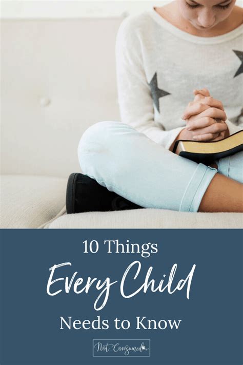 10 Things Every Child Needs To Know Tips For Parents