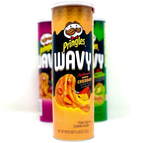 Pringles Wavy Applewood Smoked Cheddar Candy Funhouse