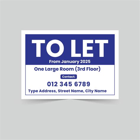 To let, for sale, rent advertisement for land owner, house owner