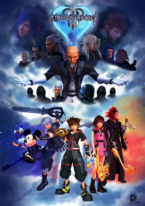 Kingdom Hearts 3 Poster Render By Raprankster On Deviantart
