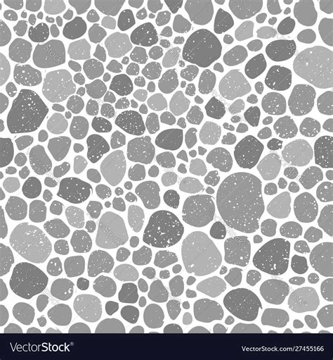 Seamless Pattern With Pebble Texture Royalty Free Vector