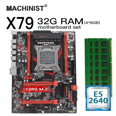 X79 Motherboard Lga 2011 Set Kit With Intel Xeon E5 2640 Processor 32g
