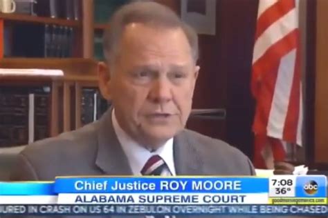 Alabama Chief Justice Roy Moore Suspended Over Attempt To Undermine Gay Marriage Ruling On Top