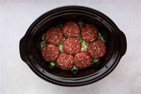 Slow cooker crock pot hamburger recipe