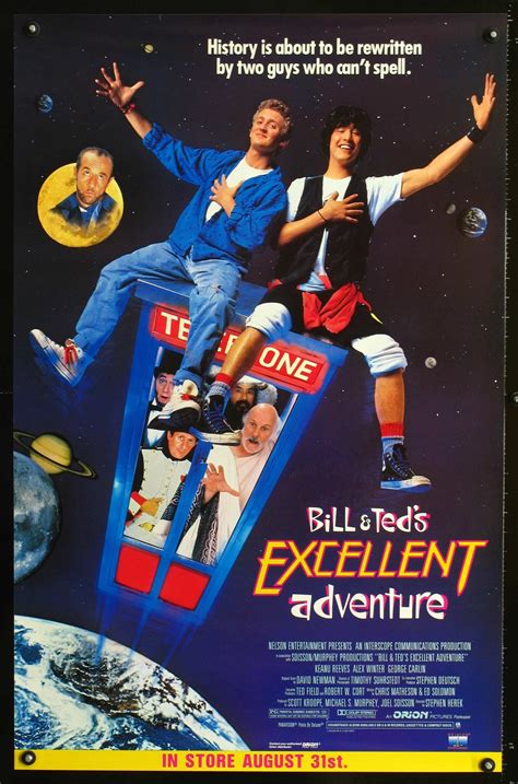 Invite you to follow this movie to have interesting time. BILL & TED'S EXCELLENT ADVENTURE - Video Release poster ...