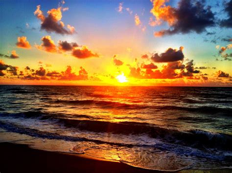 Items Similar To Beautiful Sunrise Over The Ocean In Florida Fine Art