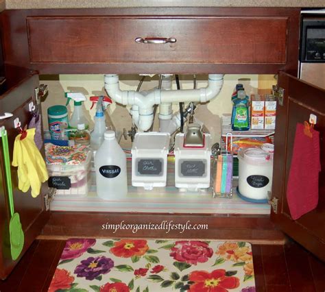 Consider a lazy susan for holding salt and. Under the Kitchen Sink Organizer & Storage Ideas | Simple ...