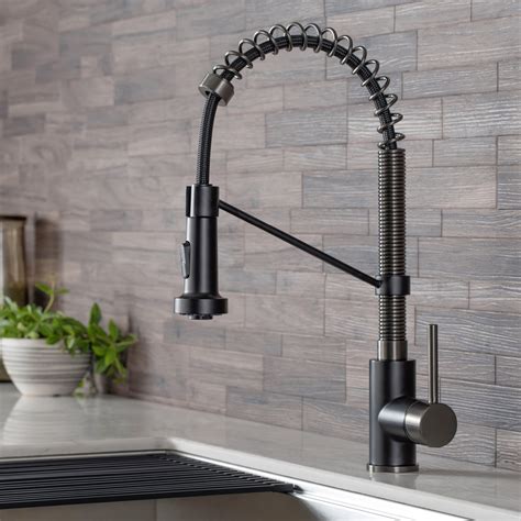 Kraus Bolden Single Handle 18 Inch Commercial Kitchen Faucet With Dual