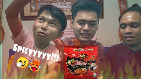 Samyang Spicy Noodle Challenge Sakit Sa Dila Ft Christian And