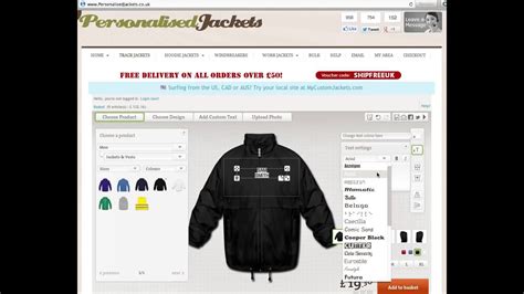 Personalised Jackets Design Your Own Personalised Jackets Online