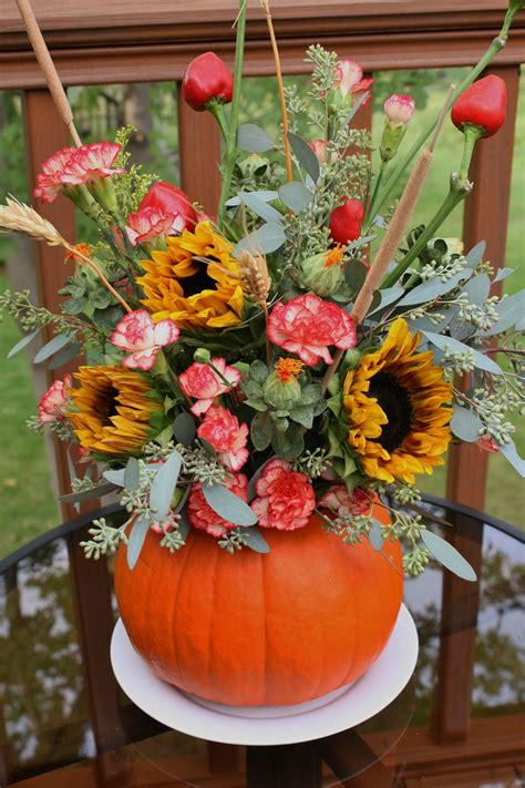 Bouquet Of The Month For October Autumn Harvest Autumn Leaves Sedum