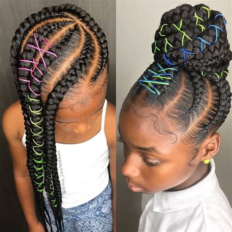 Finish with a generous misting of hairspray and ponder how old is too old to rock an ear cuff. ⚠️FOLLOW K.BELLA FOR MORE SHPOPPIN PINS OKRRRR | Girls hairstyles braids, Braids for black hair