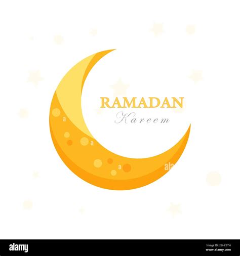 Ramadan Kareem Islamic Moon And Around Star Pattern Vector Design