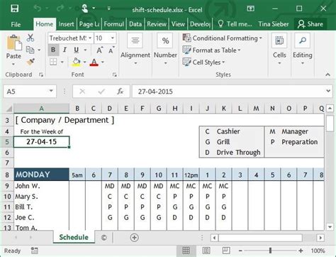 Makeuseof Tips Templates For Creating A Work Schedule In Excel E08345bb