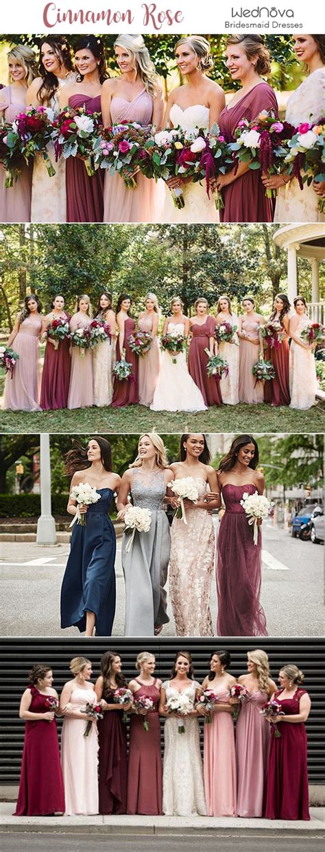 Vintage rose is the color of my maids' dresses. 10 Trendy & Romantic Cinnamon Rose Bridesmaid Dresses and ...