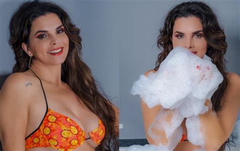 Luiza Ambiel Antes E Depois Aos 50 Anos Modelo Recria Foto Da Banheira Do Gugu E Exibe Corpo E