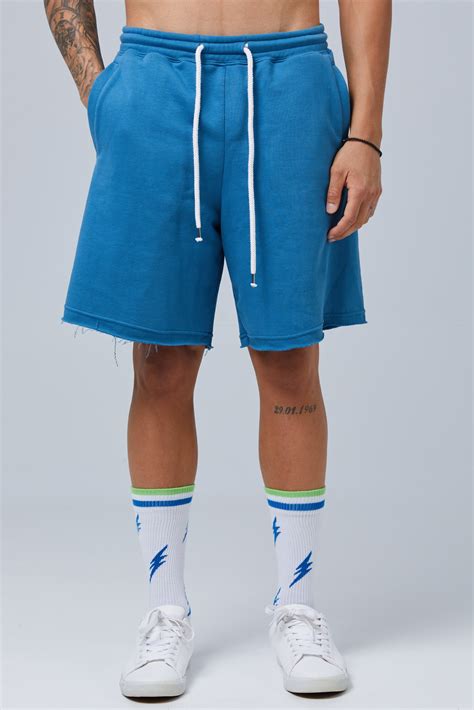 Blue Sweat Shorts In Regular Fit Aristoteli Bitsiani