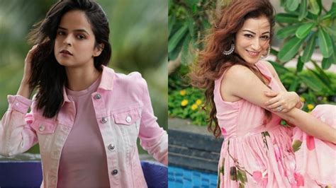 tmkoc diva palak sindhwani and sunayana fozdar are here to impress us with cute pink shades you