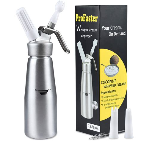 Buy Whipped Cream Dispenser 1 Pint Professional Whip Cream Canister With 15 Different Cream Of